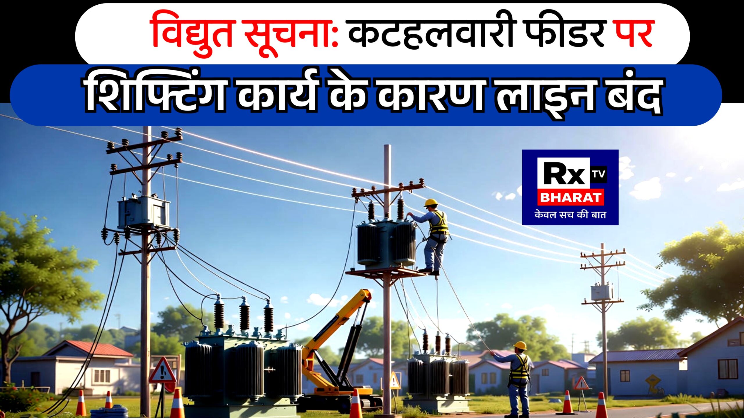 विद्युत सूचना: कटहलवारी फीडर पर शिफ्टिंग कार्य के कारण लाइन बंद