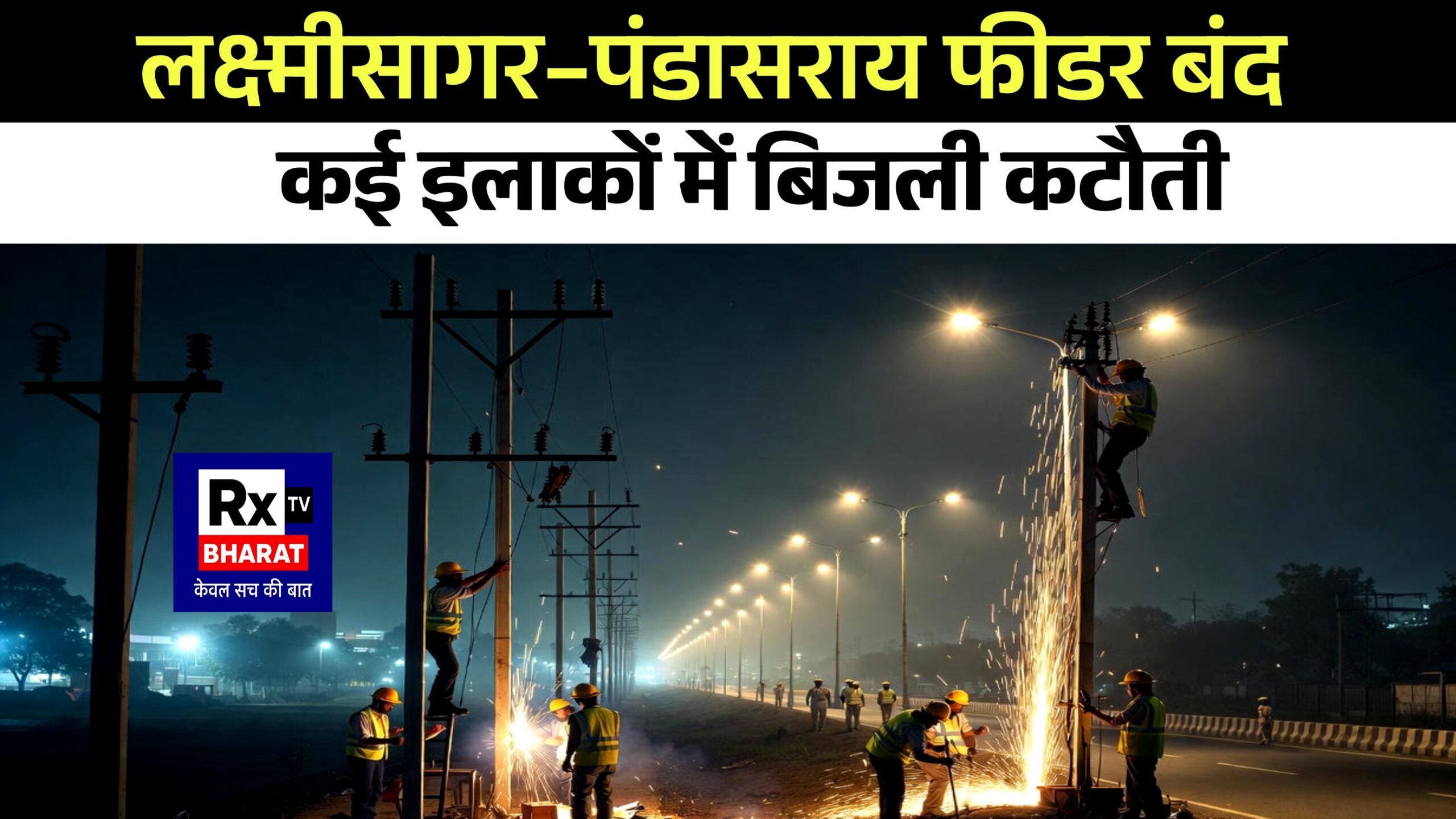 लक्ष्मीसागर–पंडासराय फीडर बंद  कई इलाकों में बिजली कटौती