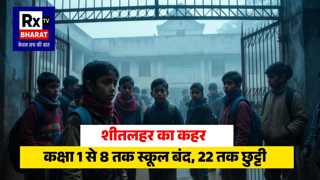 शीतलहर का असर, स्कूलों में छुट्टी कक्षा 1 से 8 तक पढ़ाई 22 दिसंबर तक स्थगित