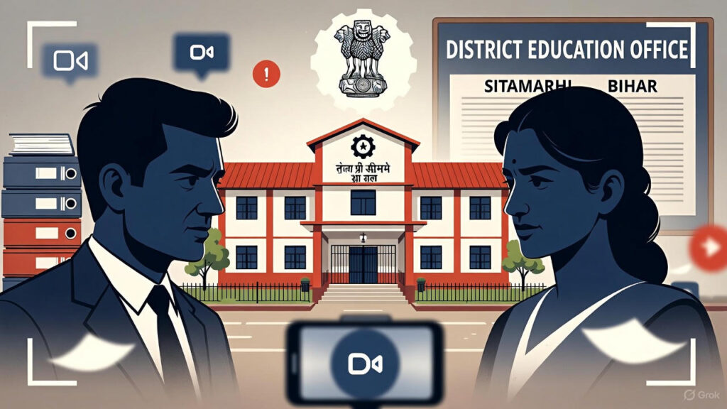 सीतामढ़ी में स्कूल विवाद पर प्रशासनिक कार्रवाई वीडियो प्रकरण में 2 शिक्षक निलंबित