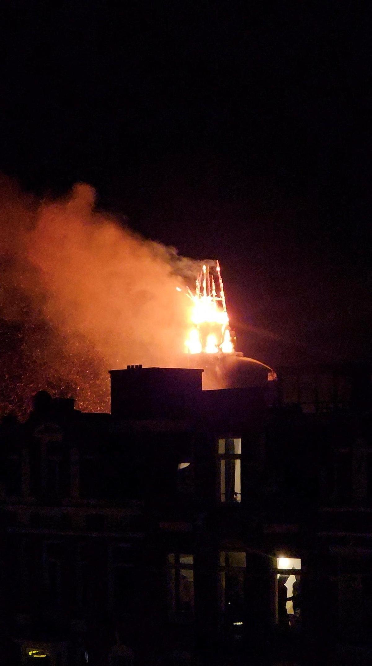 Watch: Historic Amsterdam church engulfed in flames over New Year’s