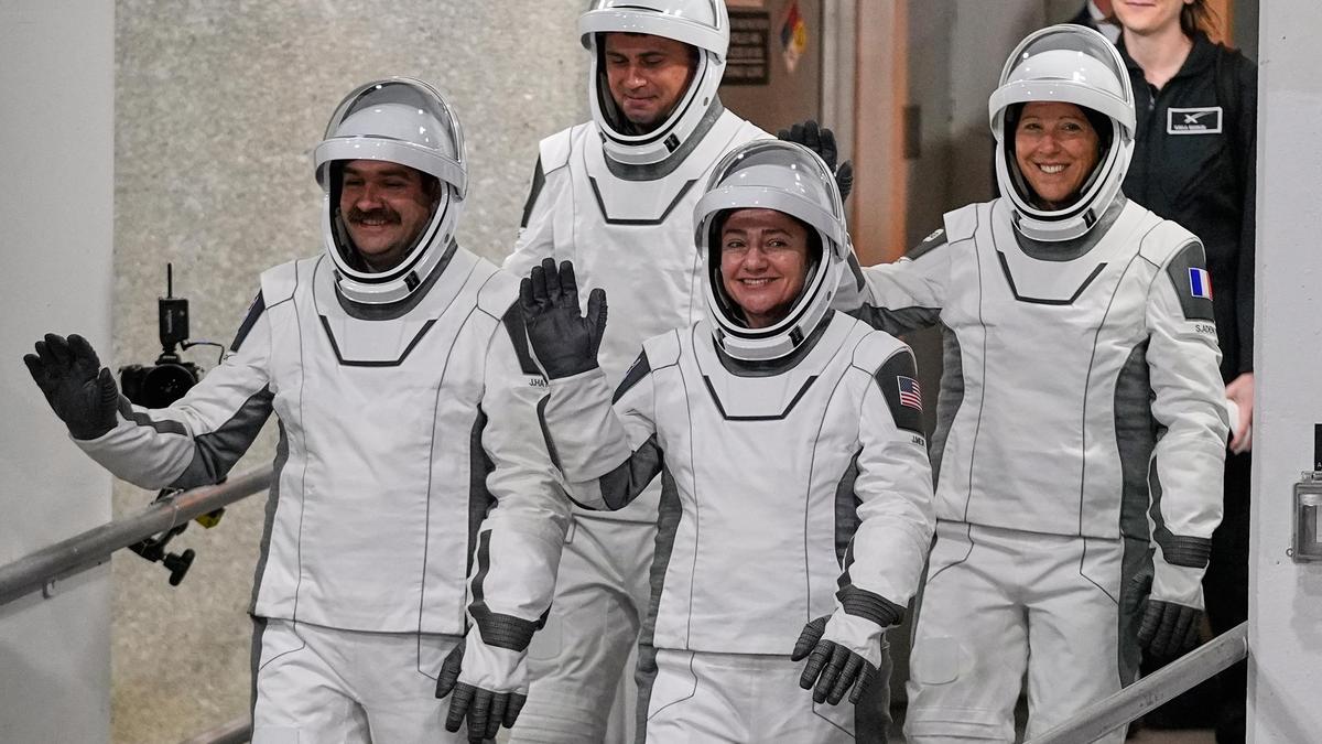 Four new astronauts arrive at International Space Station to replace NASA’s evacuated crew