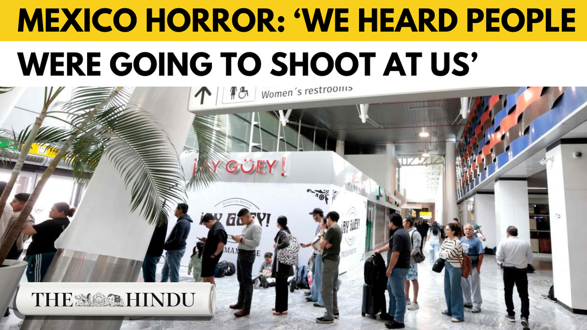 Watch: Mexico airport passengers recall chilling moments during cartel shooting