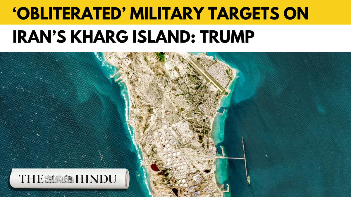 U.S. forces destroyed military targets on Iran’s Kharg Island that handles oil exports