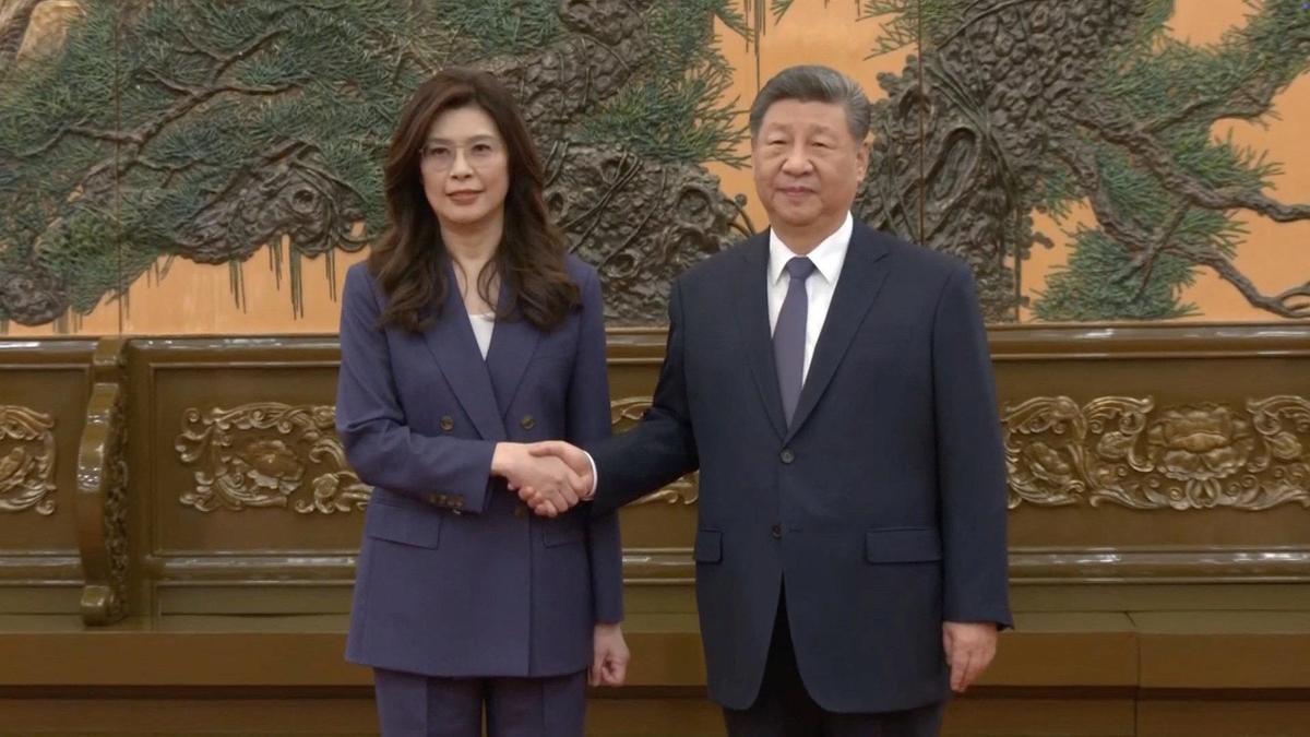 Xi meets Taiwan’s Opposition leader, says Taiwan independence chief culprit undermining peace